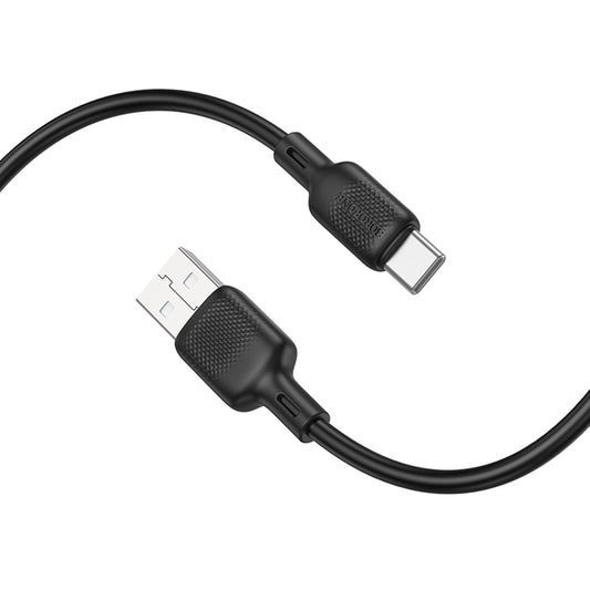 Dátový a nabíjací kábel USB-A - USB-C Borofone BX113 Lenny, 18W, 2m, čierny