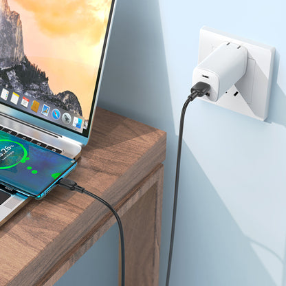 Dátový a nabíjací kábel USB-A - USB-C Borofone BX113 Lenny, 18W, 2m, čierny