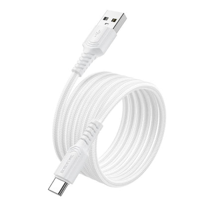 Dátový a nabíjací kábel USB-A - USB-C Borofone BX116 Certain, 18W, 1m, čierny