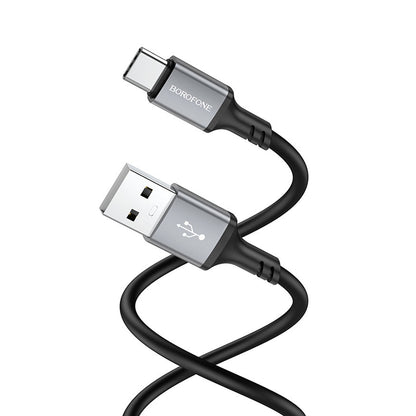 Dátový a nabíjací kábel USB-A - USB-C Borofone BX83, 18W, 1m, čierny