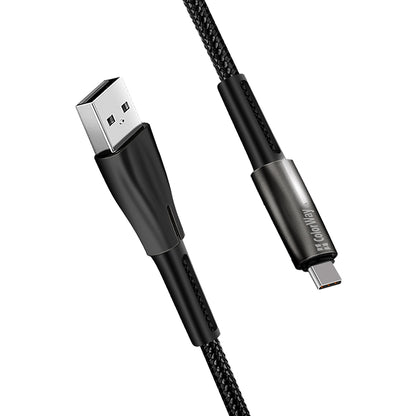 Dátový a nabíjací kábel USB-A - USB-C ColorWay CW-CBUC035, 18W, 1m, čierny
