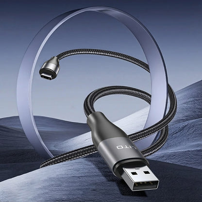 Dátový a nabíjací kábel USB-A - USB-C Lito LD23T, 18W, 1m, Sivý