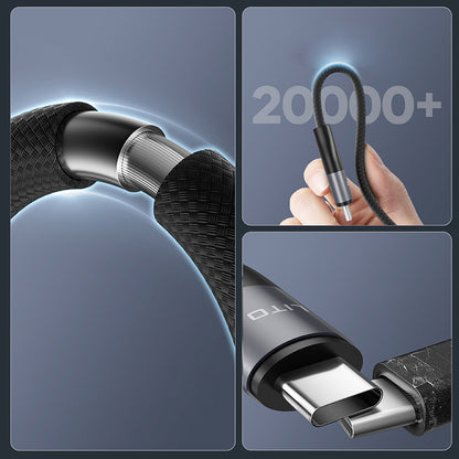 Dátový a nabíjací kábel USB-A - USB-C Lito LD23T, 18W, 1m, Sivý