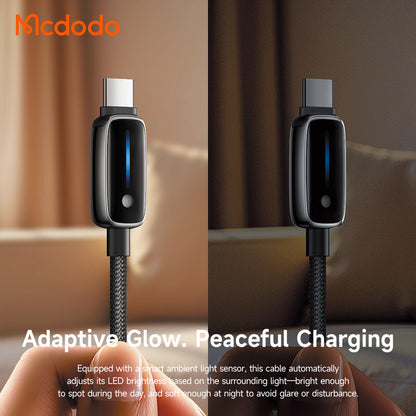Dátový a nabíjací kábel USB-A - USB-C McDodo CA-0020, 66W, 1.2m, čierny