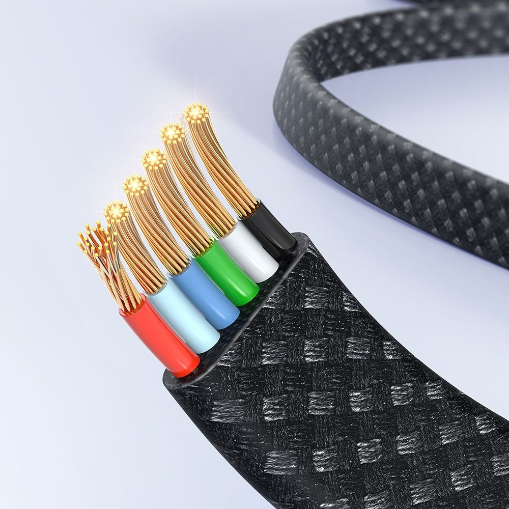 Dátový a nabíjací kábel USB-A - USB-C McDodo CA-4980 Rythm Display, 100W, 1.2m, čierny