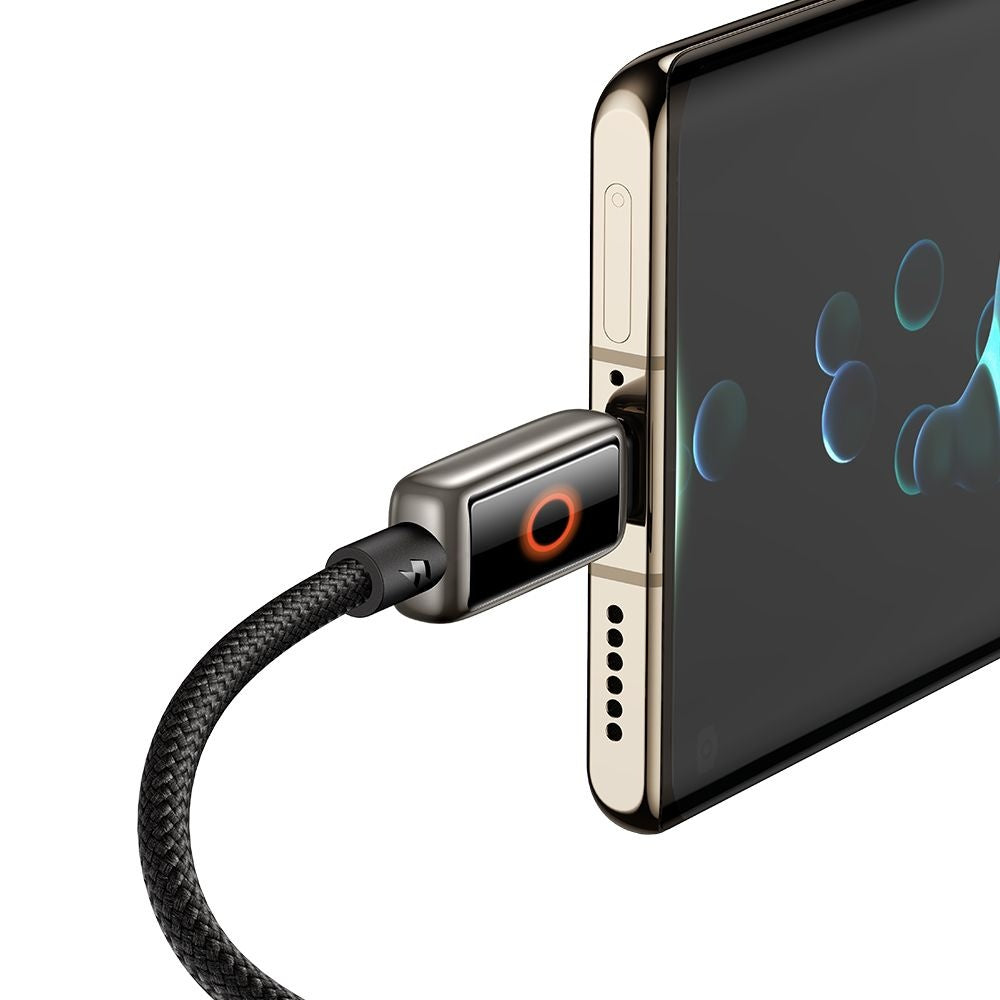 Dátový a nabíjací kábel USB-A - USB-C McDodo CA-6650 Auto Power Off, 100W, 1.2m, čierny