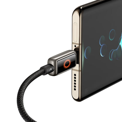 Dátový a nabíjací kábel USB-A - USB-C McDodo CA-6650 Auto Power Off, 100W, 1.2m, čierny