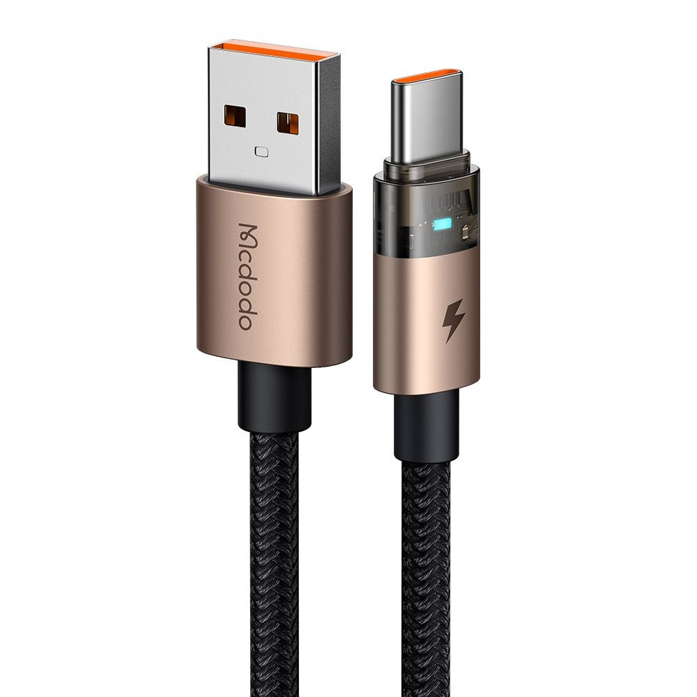 Dátový a nabíjací kábel USB-A - USB-C McDodo CA-6891, 66W, 1.2m, Zlatý