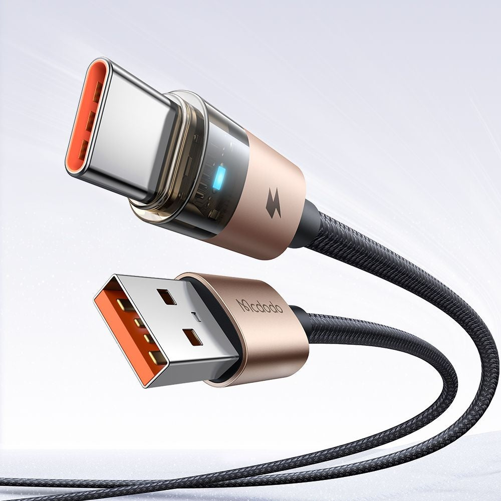 Dátový a nabíjací kábel USB-A - USB-C McDodo CA-6891, 66W, 1.2m, Zlatý
