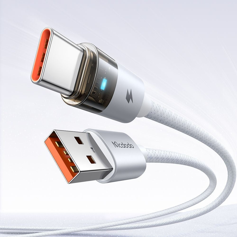 Dátový a nabíjací kábel USB-A - USB-C McDodo CA-6892, 66W, 1.2m, Biela
