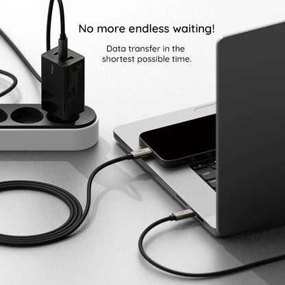 Dátový a nabíjací kábel USB-A - USB-C Ringke, 60W, 2m, čierny