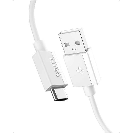 Dátový a nabíjací kábel USB-A - USB-C Spigen EB6015AC, 60W, 1,5 m, biely ACA10413