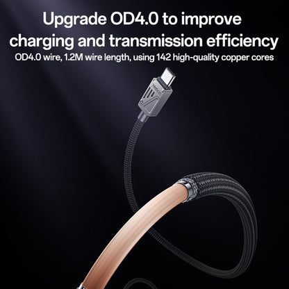 Dátový a nabíjací kábel USB-A - USB-C Yesido CA135C, 18W, 1.2m, Čierny