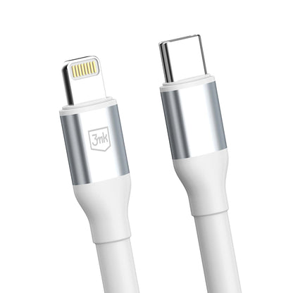 USB-C to Lightning Data and Charging Cable 3MK Hyper N, 20W, 1m, White