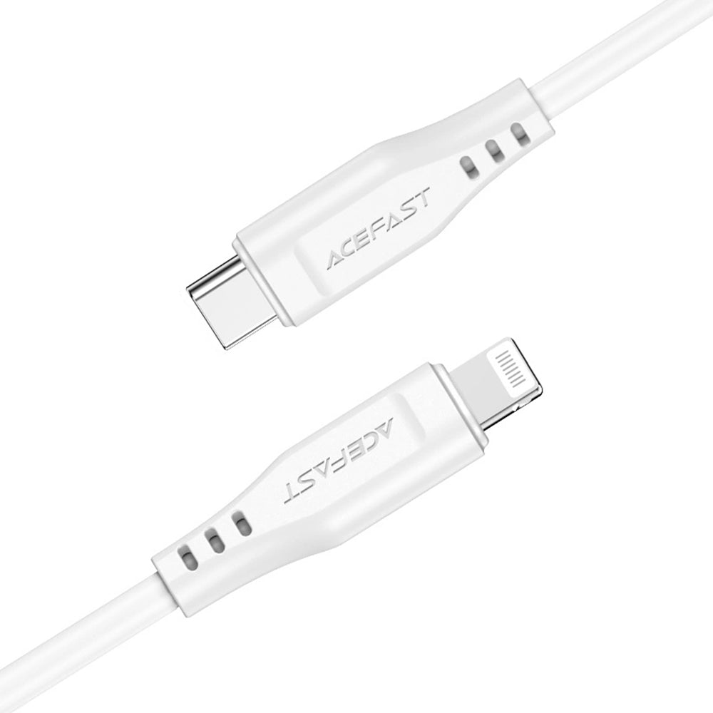 USB-C to Lightning Data and Charging Cable Acefast C3-01, 30W, 1.2m, White