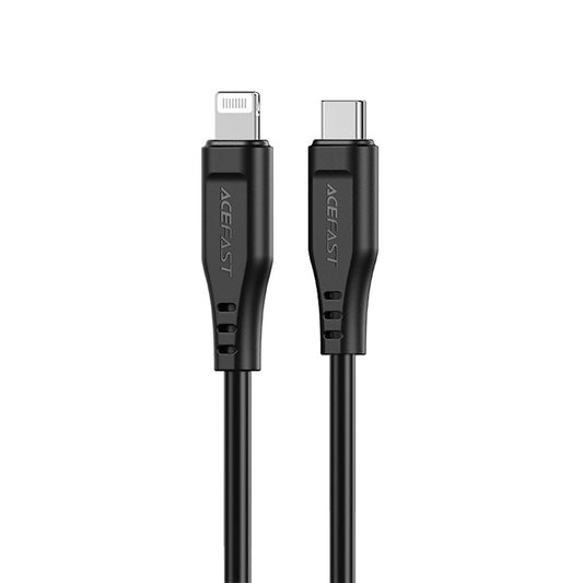 Dátový a nabíjací kábel USB-C - Lightning Acefast C3-01, 30W, 1.2m, Čierny