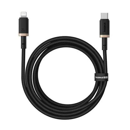 USB-C to Lightning Data and Charging Cable Baseus Dura Series, 20W, 2m, Black Gold P10377800U01-02