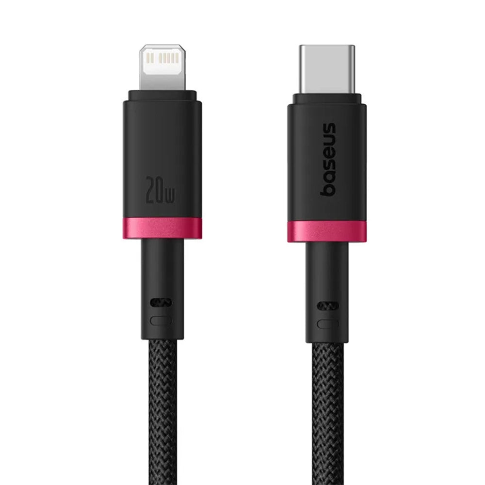 Dátový a nabíjací kábel USB-C - Lightning Baseus Dura Series, 20W, 2m, Červeno Čierny E0420802