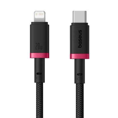 Dátový a nabíjací kábel USB-C - Lightning Baseus Dura Series, 20W, 2m, Červeno Čierny E0420802