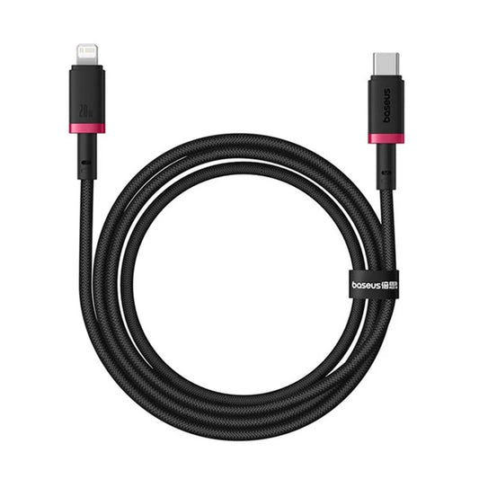 Dátový a nabíjací kábel USB-C - Lightning Baseus Dura Series, 20W, 2m, Červeno Čierny E0420802