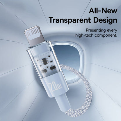 Dátový a nabíjací kábel USB-C - Lightning Baseus Gem, 20W, 1m, Modrý P10373001311-00