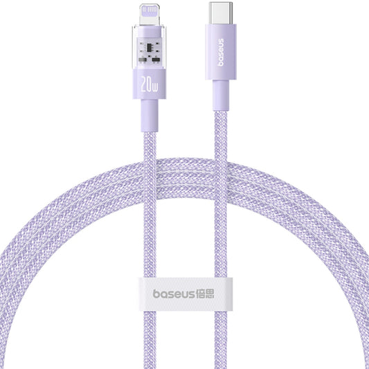 USB-C to Lightning Baseus Gem Data and Charging Cable, 20W, 1m, Purple P10373001511-00