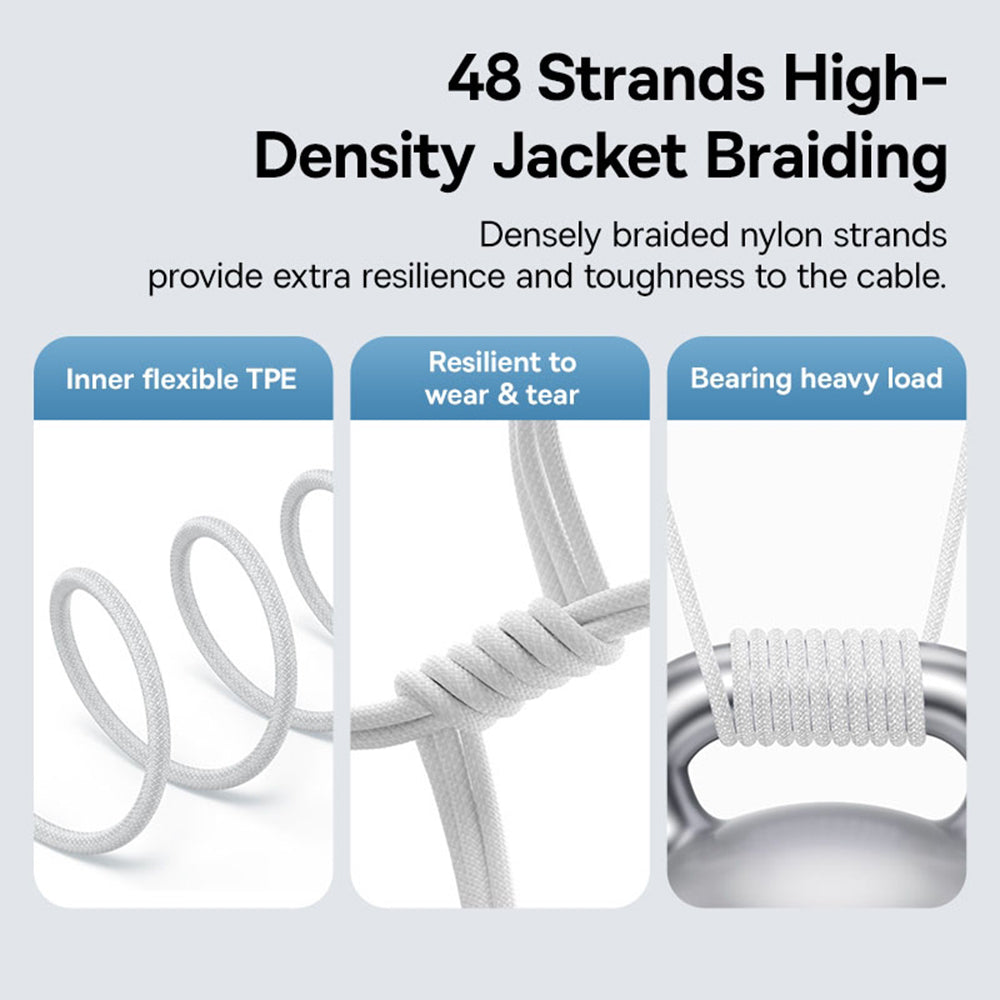 Dátový a nabíjací kábel USB-C - Lightning Baseus Gem, 20W, 2m, Biela P10373001211-01