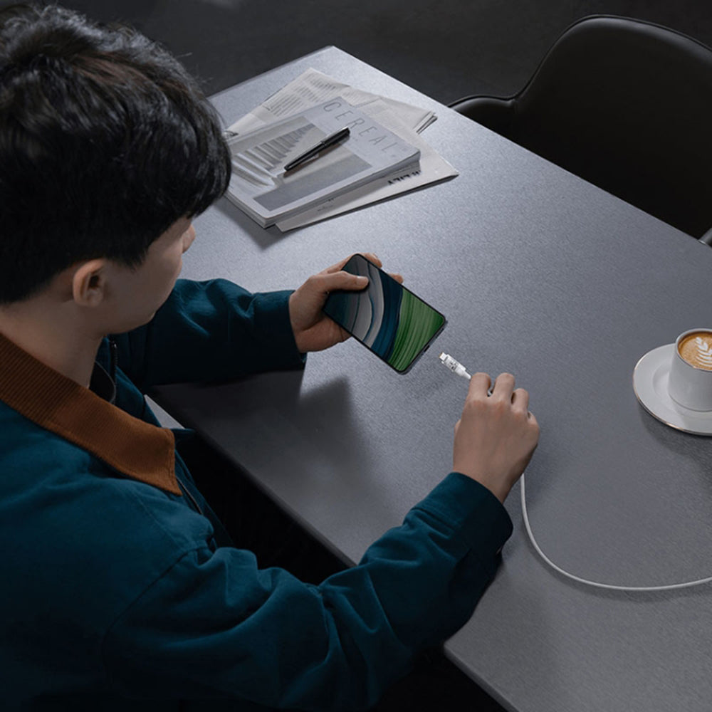 Dátový a nabíjací kábel USB-C - Lightning Baseus Gem, 20W, 2m, Biela P10373001211-01