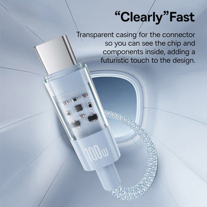 Dátový a nabíjací kábel USB-C - Lightning Baseus Gem, 20W, 2m, Modrý P10373001311-01