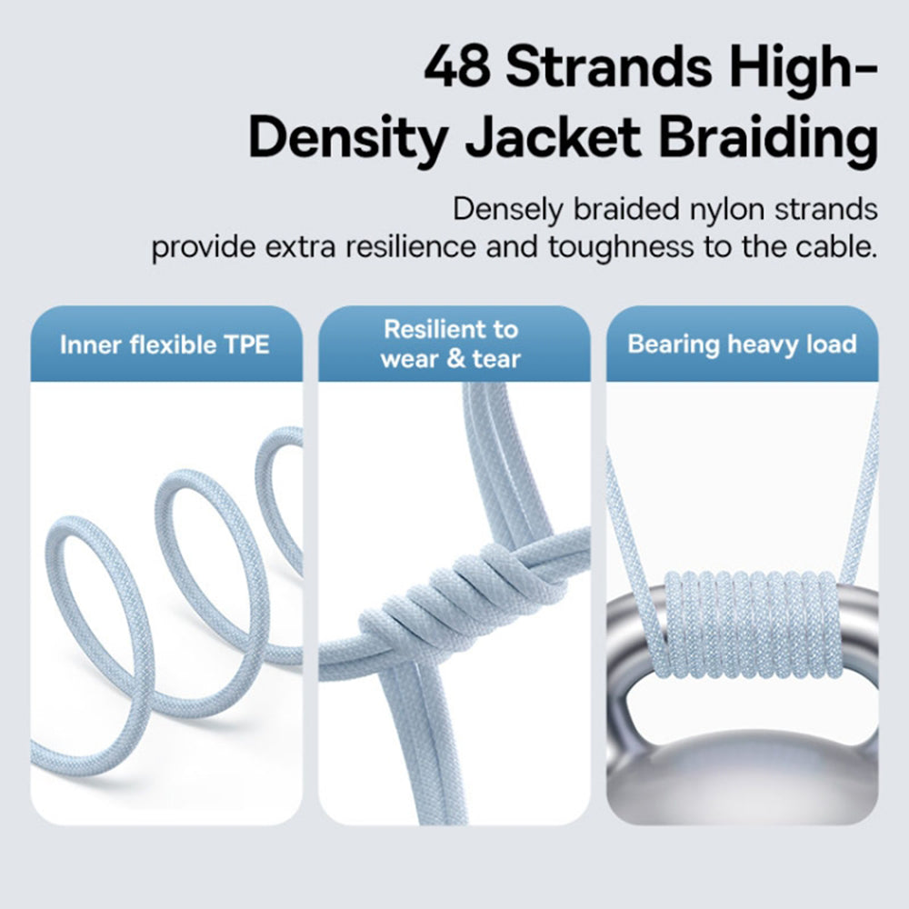 Dátový a nabíjací kábel USB-C - Lightning Baseus Gem, 20W, 2m, Modrý P10373001311-01