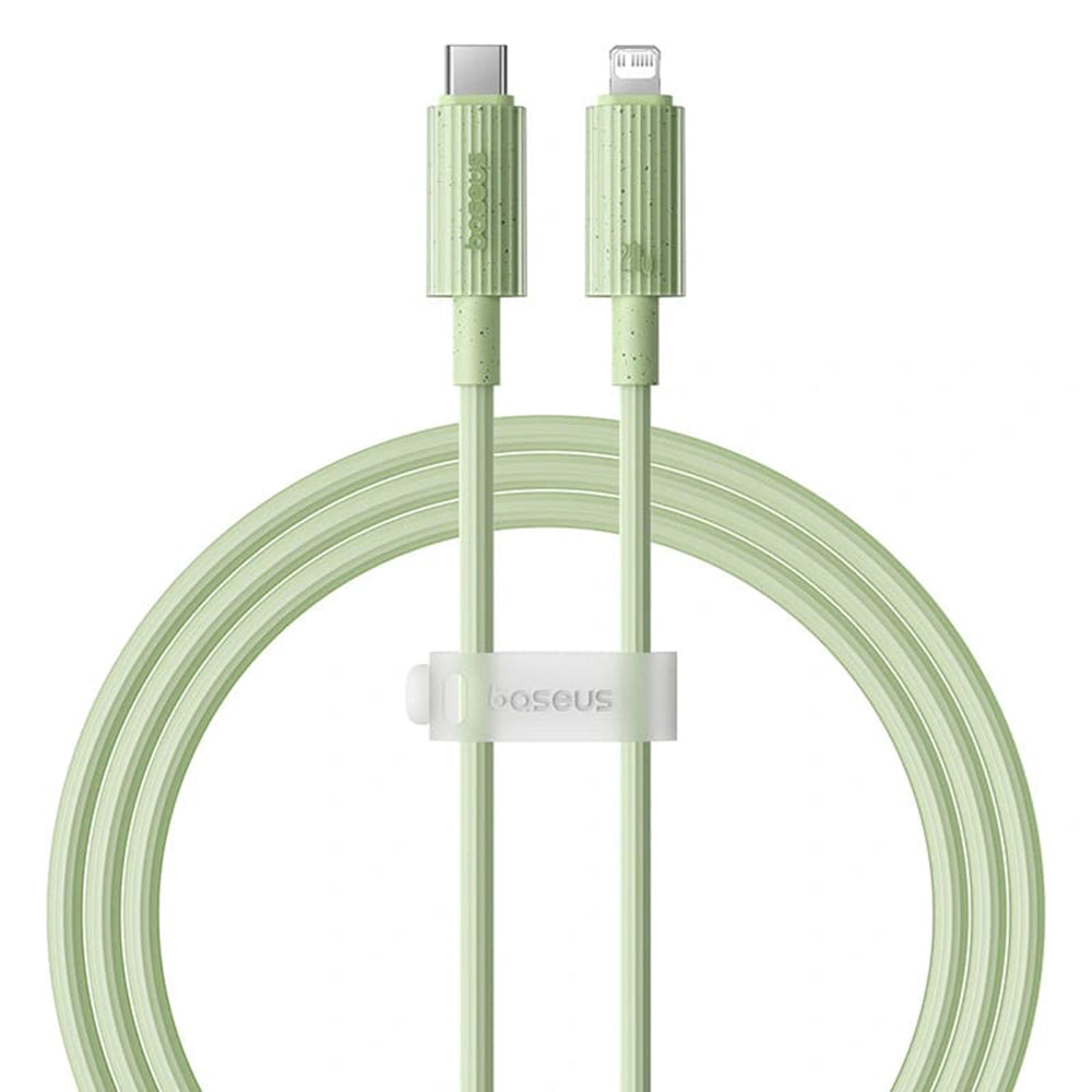 USB-C to Lightning Data and Charging Cable - Baseus Habitat, 20W, 2m, Green P10360201631-01
