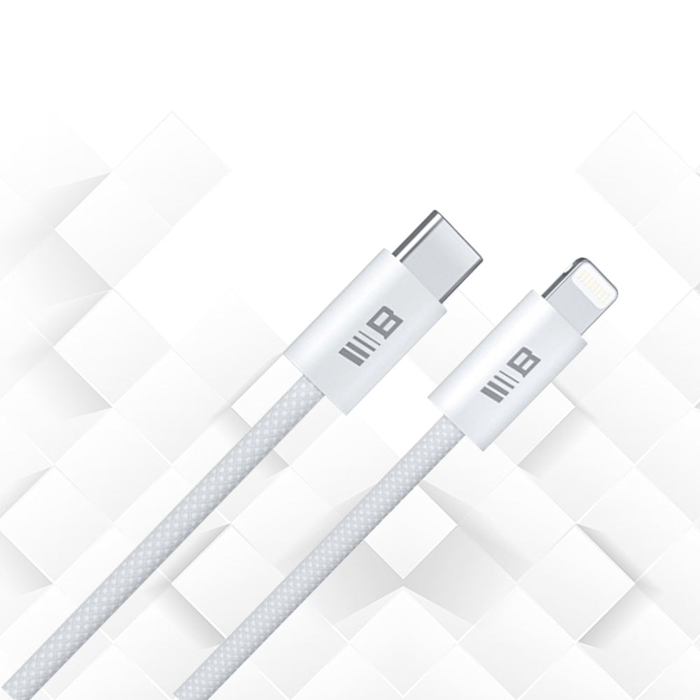 Dátový a nabíjací kábel USB-C - Lightning Blueo, 20W, 1.2m, Biela