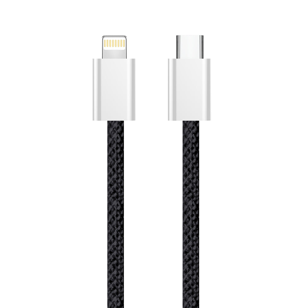 Dátový a nabíjací kábel USB-C - Lightning ColorWay CW-CBPDCL061, 27W, 1m, čierny