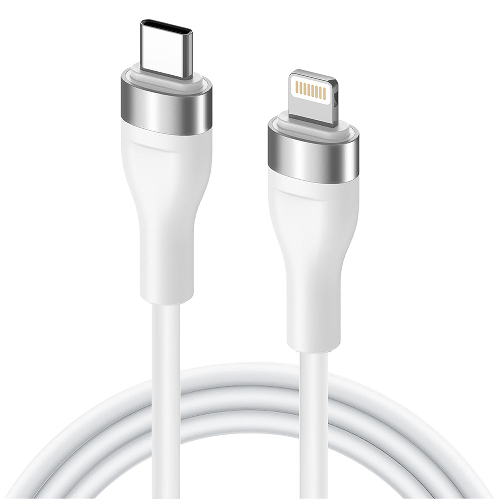 Dátový a nabíjací kábel USB-C - Lightning Lito LD02CL, 30W, 1.2m, Biela