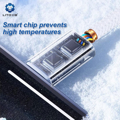 Dátový a nabíjací kábel USB-C - Lightning Lito LD04CL, 27W, 1m, Biela