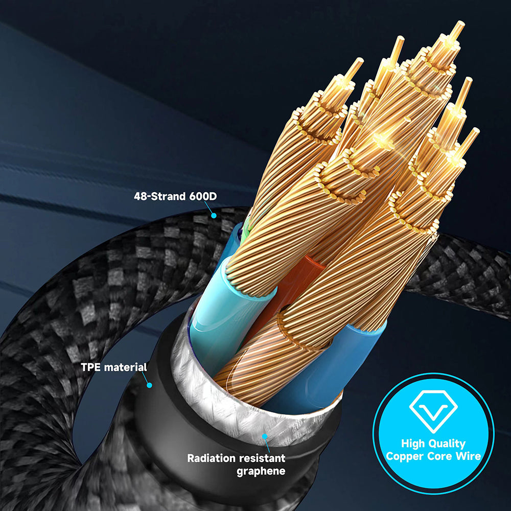 Dátový a nabíjací kábel USB-C - Lightning Lito LD09CL Display, 36W, 1.2m, Čierny