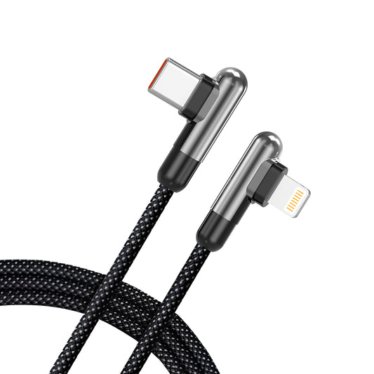Dátový a nabíjací kábel USB-C - Lightning Lito LD13CL, 30W, 1m, čierny