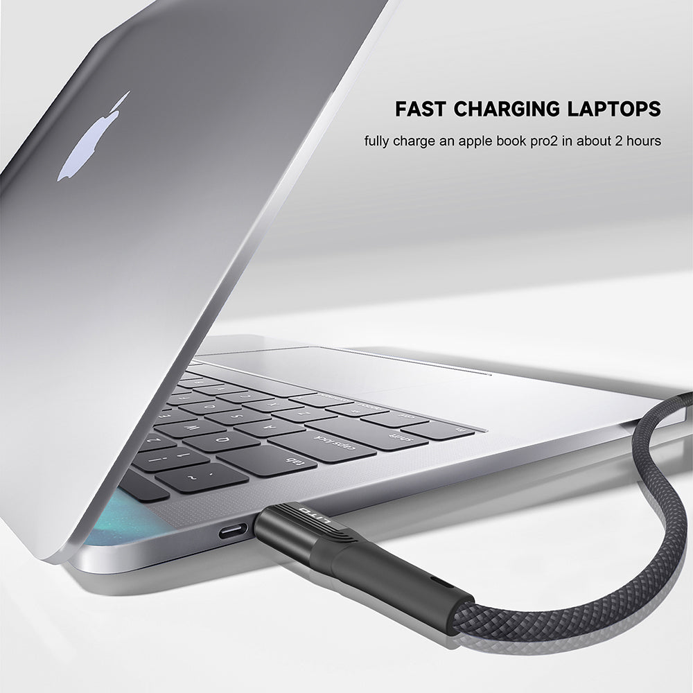 Dátový a nabíjací kábel USB-C - Lightning Lito LD14CL, 30W, 1m, čierny