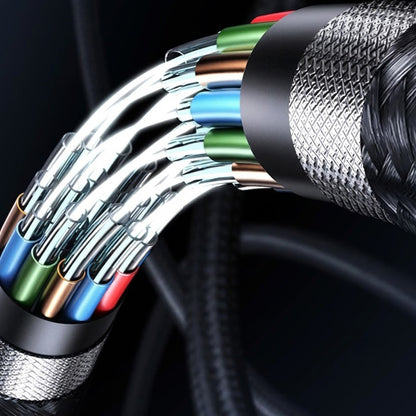 Dátový a nabíjací kábel USB-C - Lightning Lito LD15 Display, 27W, 1m, Čierny