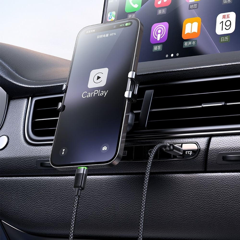 Dátový a nabíjací kábel USB-C - Lightning McDodo CA-2010 Self Winding, 36W, 1.2m, čierny