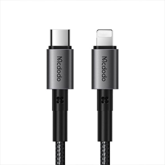 Dátový a nabíjací kábel USB-C - Lightning McDodo CA-2850, 36W, 1.2m, čierny