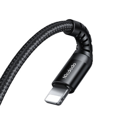 Dátový a nabíjací kábel USB-C - Lightning McDodo CA-5631, 36W, 1m, čierny