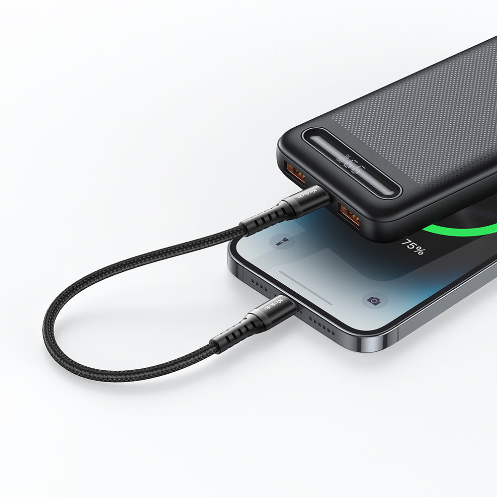 Dátový a nabíjací kábel USB-C - Lightning McDodo CA-5631, 36W, 1m, čierny