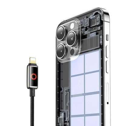 Dátový a nabíjací kábel USB-C - Lightning McDodo CA-6670 Auto Power Off, 36W, 1.2m, čierny