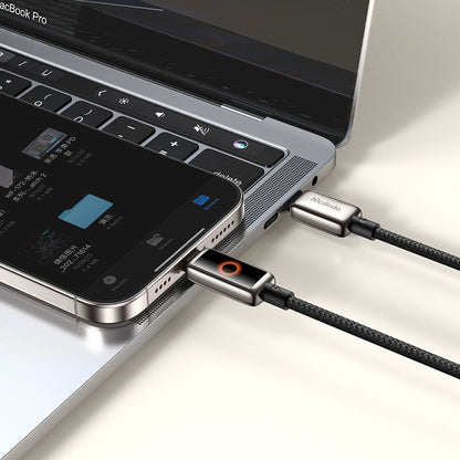 Dátový a nabíjací kábel USB-C - Lightning McDodo CA-6670 Auto Power Off, 36W, 1.2m, čierny