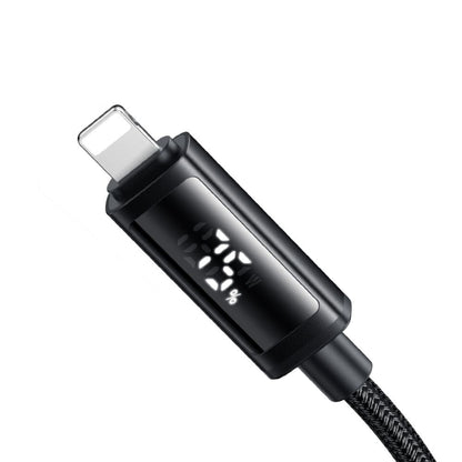 Dátový a nabíjací kábel USB-C - Lightning McDodo CA-7990 Display, 36W, 1.2m, čierny