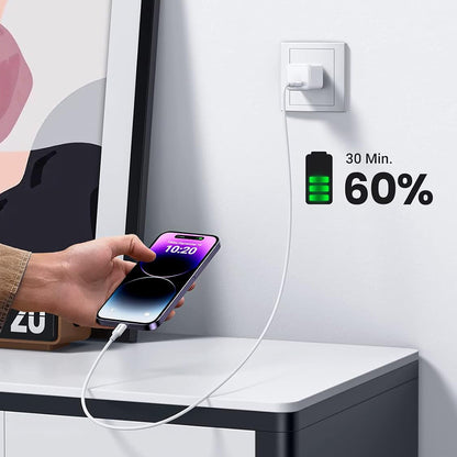 USB-C to Lightning Data and Charging Cable UGREEN US171 (10493), 20W, 1m, White