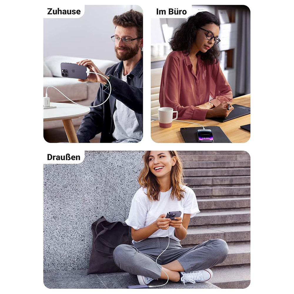 USB-C to Lightning Data and Charging Cable UGREEN US171 (10493), 20W, 1m, White