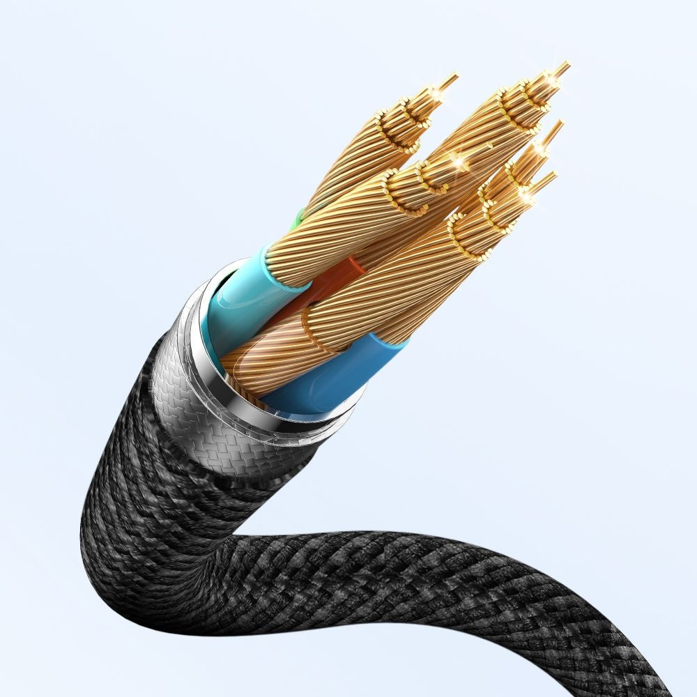 USB-C - Lightning / USB-C / QI McDodo CA-4940 O 3in1 Charging Cable, 100W, 1.2m, Black