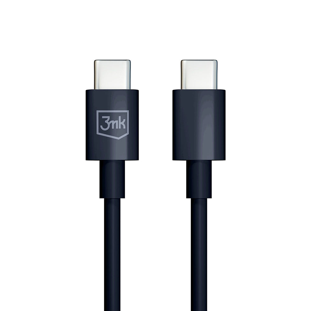 Dátový a nabíjací kábel USB-C - USB-C 3MK Hyper, 100W, 1.2m, čierny